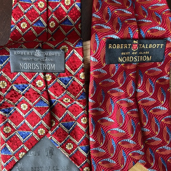 Bundle of Two Robert Talbott Best of Class Red Tie - Picture 2 of 2